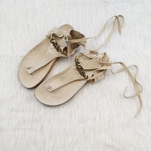 Free People tan suede sandals Sz 39